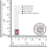 Rectangle Stud Earrings