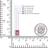 Rectangle Stud Earrings