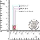 Rectangle Stud Earrings