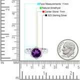 Art Deco Round Natural Stone Solitaire Ring