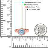 Art Deco Round Natural Stone Solitaire Ring
