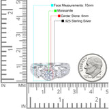 Art Deco Round Natural Stone Filigree Ring