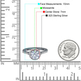 Art Deco Round Natural Stone Ring