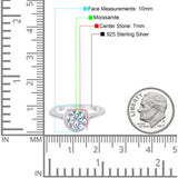 Art Deco Round Natural Stone Ring