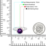 Art Deco Round Natural Stone Ring