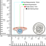 Art Deco Round Natural Stone Ring