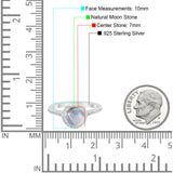 Art Deco Round Natural Stone Ring