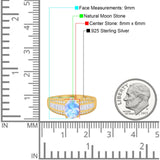 Art Deco Oval Natural Stone Cocktail Ring