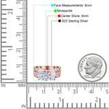 Art Deco Round Natural Stone Cocktail Ring