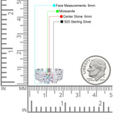 Art Deco Round Natural Stone Cocktail Ring