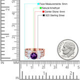 Art Deco Round Natural Stone Cocktail Ring