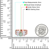 Art Deco Round Natural Stone Cocktail Ring