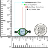 Art Deco Cushion Cut Halo Infinity Twist Ring