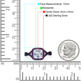 Art Deco Cushion Cut Halo Infinity Twist Ring