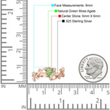 Heart Leaf Art Deco Ring