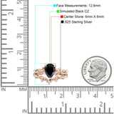 Two Piece Pear CZ Ring