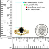 Two Piece Pear CZ Ring