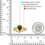 Two Piece Pear CZ Ring