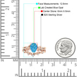 Two Piece Pear CZ Ring