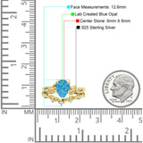 Two Piece Pear CZ Ring