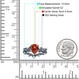 Two Piece Pear CZ Ring