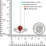 Two Piece Pear CZ Ring