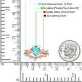 Two Piece Pear CZ Ring
