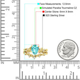 Two Piece Pear CZ Ring