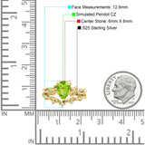 Two Piece Pear CZ Ring