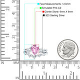 Two Piece Pear CZ Ring