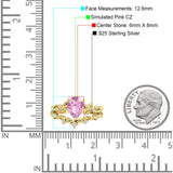 Two Piece Pear CZ Ring
