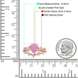 Two Piece Pear CZ Ring