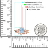 Two Piece Oval CZ Ring