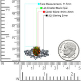 Two Piece Oval CZ Ring