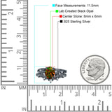 Two Piece Oval CZ Ring