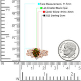 Two Piece Oval CZ Ring
