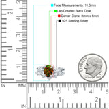 Two Piece Oval CZ Ring