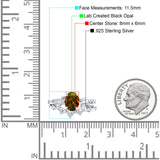 Two Piece Oval CZ Ring