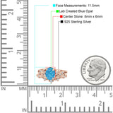 Two Piece Oval CZ Ring