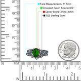 Two Piece Oval CZ Ring