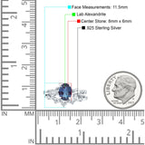 Two Piece Oval Natural Stone Chevron Rings