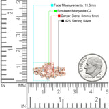 Two Piece Oval CZ Ring