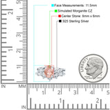 Two Piece Oval CZ Ring