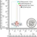 Two Piece Oval CZ Ring