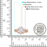 Two Piece Oval Natural Stone Chevron Rings