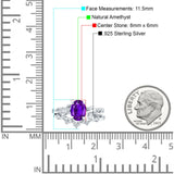 Two Piece Oval Natural Stone Chevron Rings