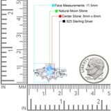 Two Piece Oval Natural Stone Chevron Rings