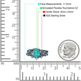 Two Piece Oval CZ Ring