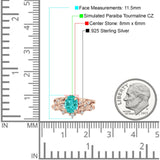 Two Piece Oval CZ Ring