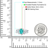 Two Piece Oval CZ Ring